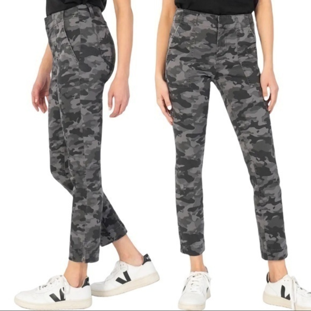 KUT from the Cloth Camo Ankle Zip Skinny Jeans Sz. 2